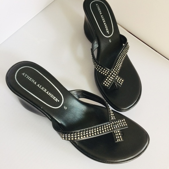 athena alexander sandals rhinestone